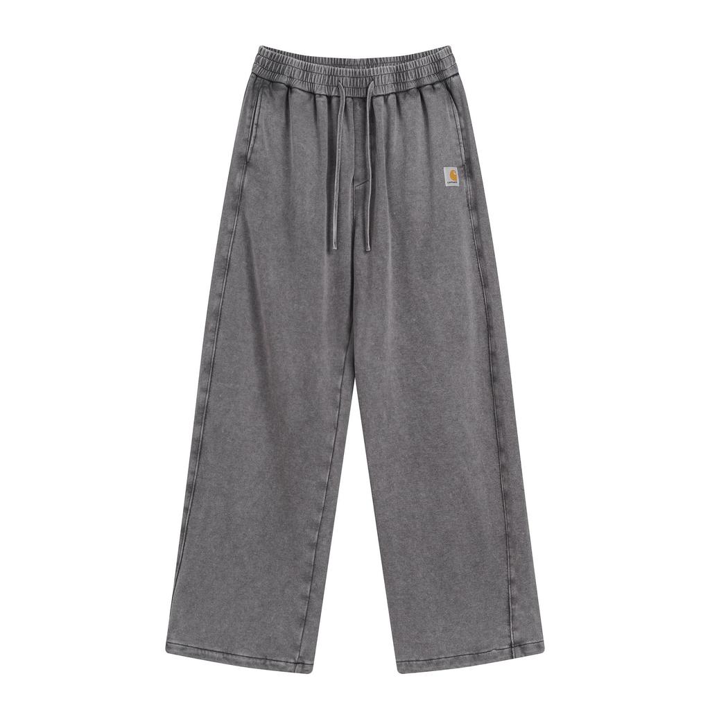 Carhartt 2025 Pánská vypraná mikina s kapucí na zip a tepláky - Retro volný střih