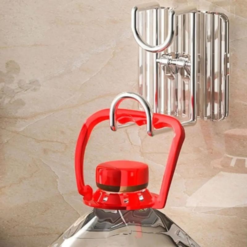 Auto Adhesive Shower Hook Space Saving Bathroom Accessories Strong Hold Plastic Mounts No Tools Required