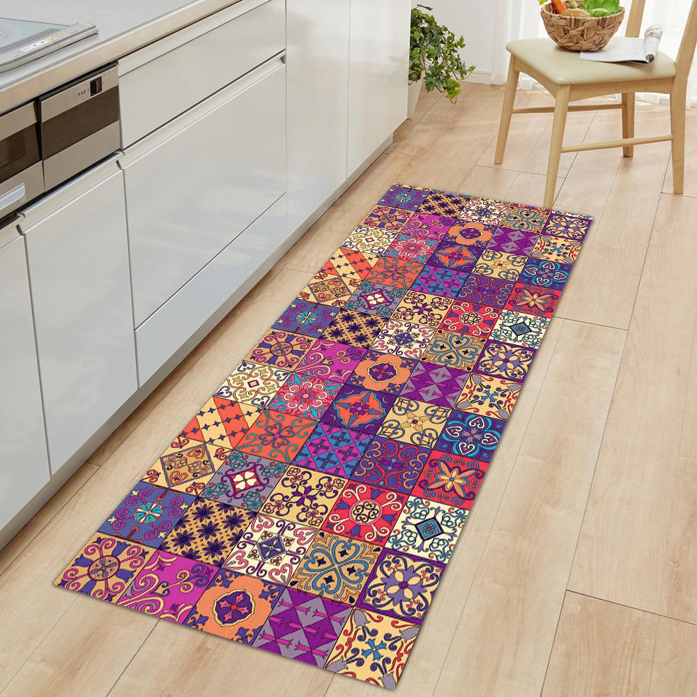 Non-Slip Kitchen Carpets For Living Room Long Area Rug Kitchen Floor Mat Carpets Bathroom Entrance Door Mat Home Decor Alfombra