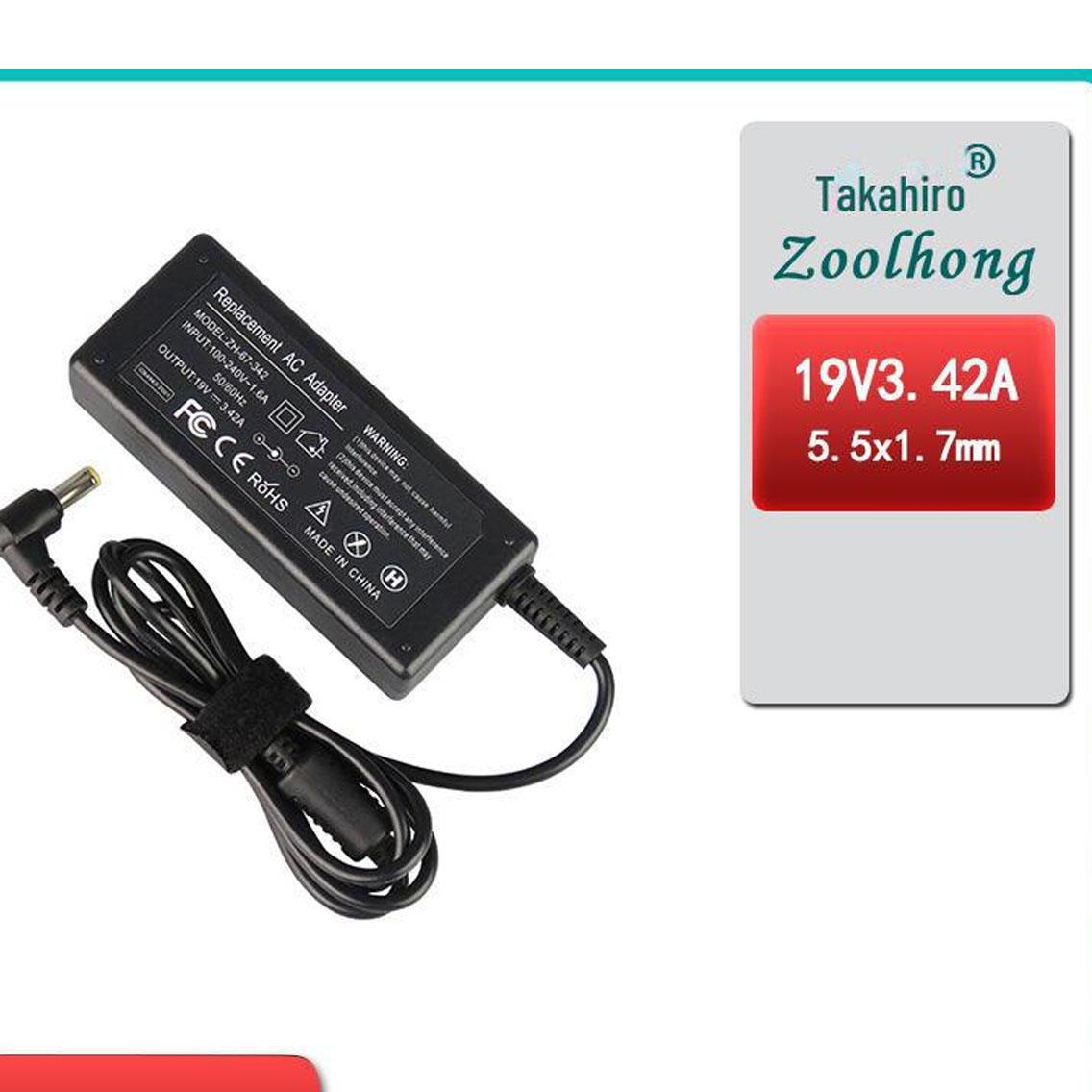 

Зарядное устройство Acer 65W 19V 3.42A (5,5 х 1,7 мм) Zoolhong/Zoolhong; ZH-67-342;