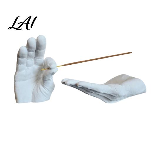 Study Room Desktop Ornaments Creative Hand Shape Incense Burner Resin Decorative Ornament Burner & Ash Collector Unique Office Desk Decorations Set
