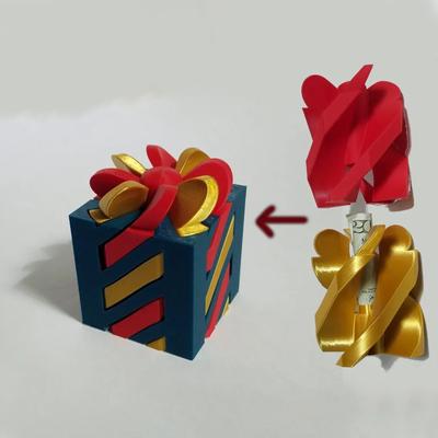 3D Printed Gift Box Cash Gift Bank Cash Gift Box Turn Gift Decoration