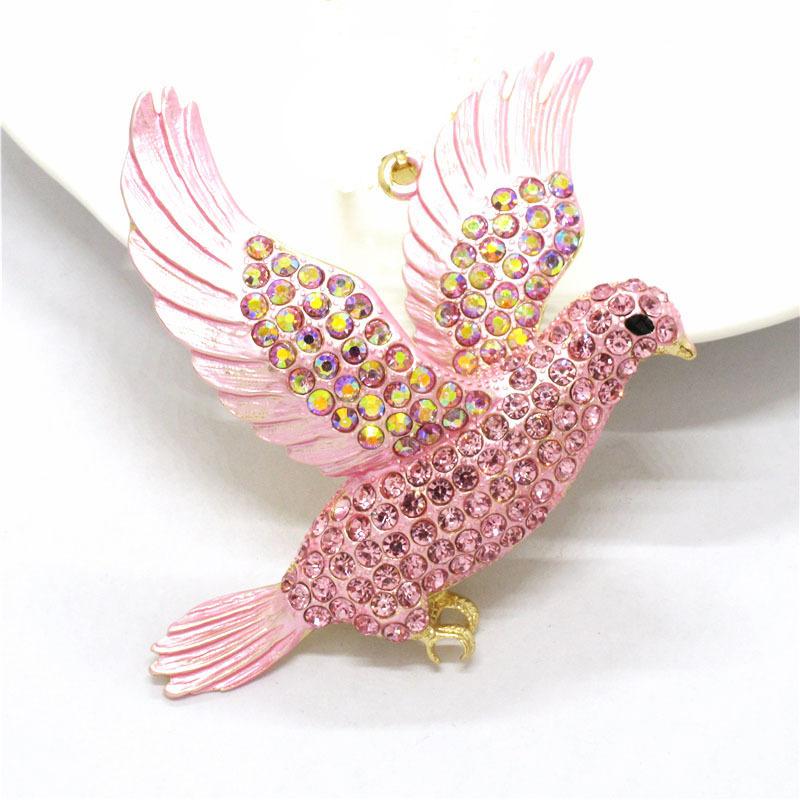 Creative Diamond Alloy Dove Keychain Accessories Retro Portable Keychain Cute Bag Charm Key Chain Exquisite Keychain Pendant keychain