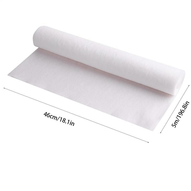5m/10m Disposable Kitchen Oil Filter Paper Non-woven Fabric Oil-proof Cotton Filter Element Range Hood Exhaust Filtering Paper
