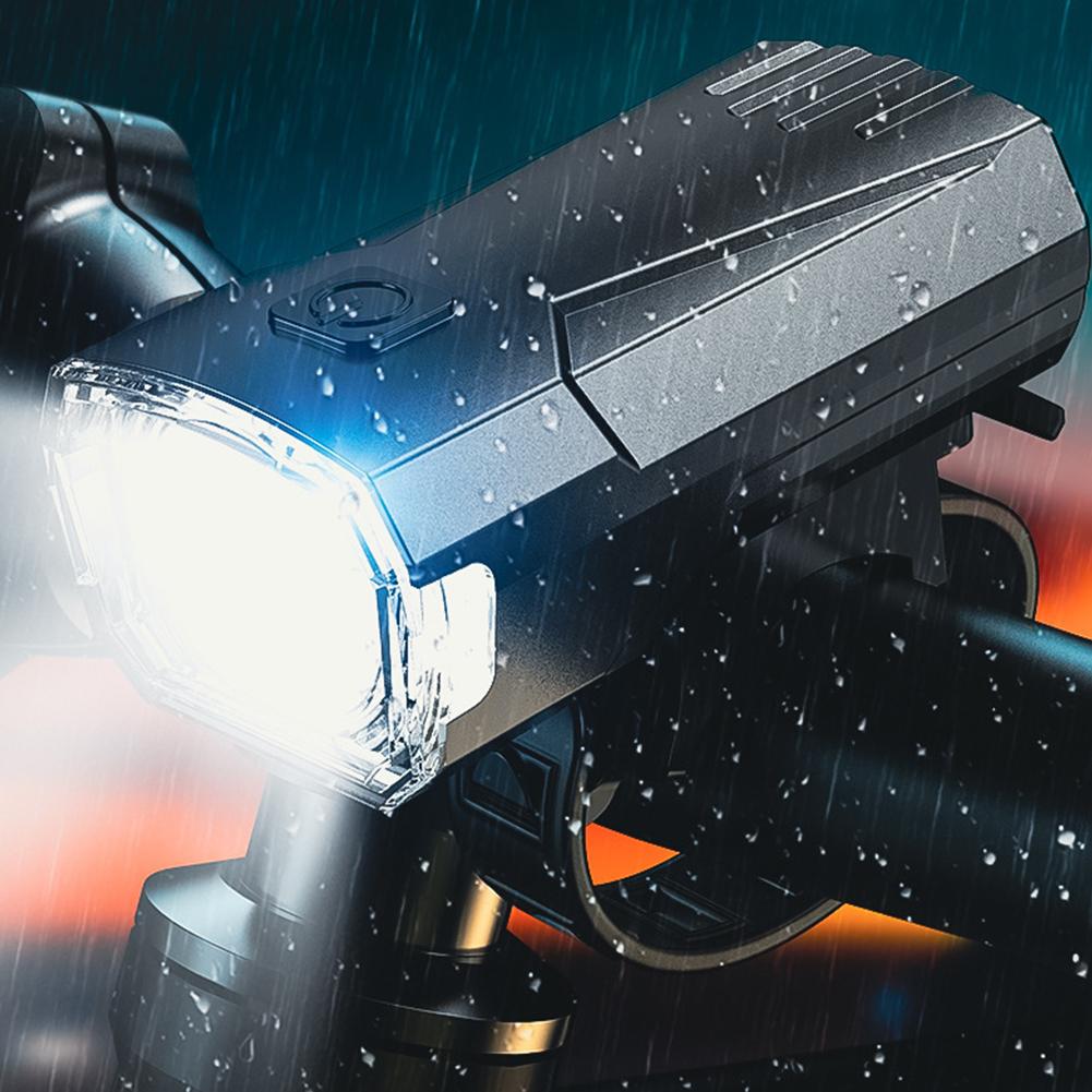 LED Bicycle Front Light Super Bright Bicycle Light Waterproof Bicycle Headlight Rechargeable 3 Level Dimmable for Night Riding