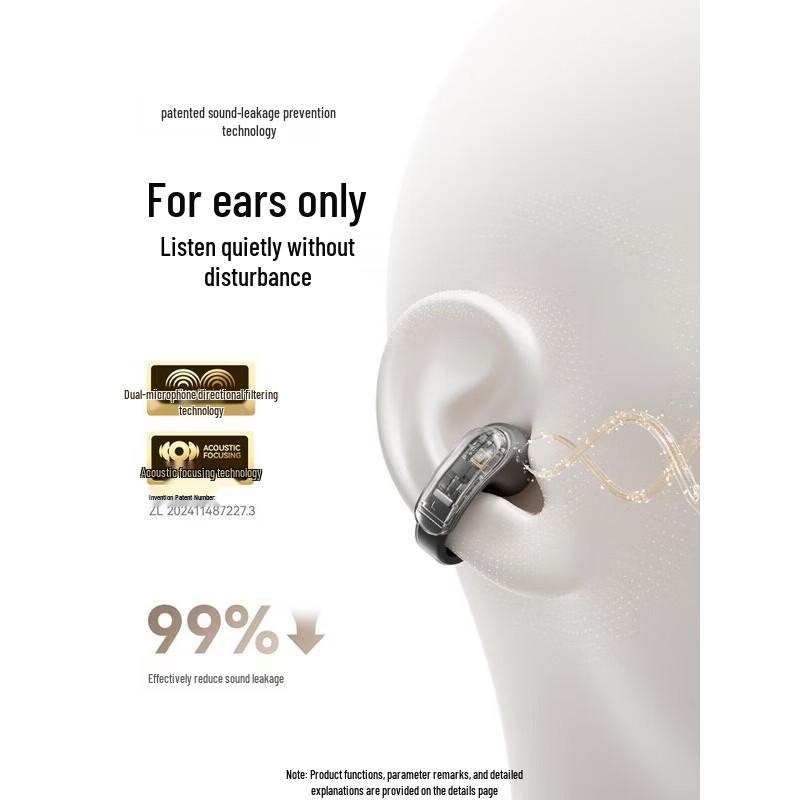 SANAG S9S AI Air Bone Conduction Bluetooth Sports Ear Clip Headset