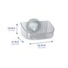 Clear Suction Soap Dish Easy Install Sturdy Plastic Self-Draining Design No Drilling Power Grip Suction Cup Shower Wall