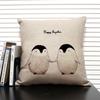 Cute Cartoon Animal Cushion Cover Funny Penguin Pillow Case Bedroom Living Room Sofa Decoration Pillowcase 45x45 Children's Gift