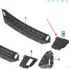BMW 6 Series G32 GT Front Bumper Fog Light Trim Set (Left & Right) - 51118081611, 51118081612