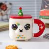 Wind High-Value Ceramic Cup With Lid Gift Box Cute Office Couple Water Cup Creative Souvenir