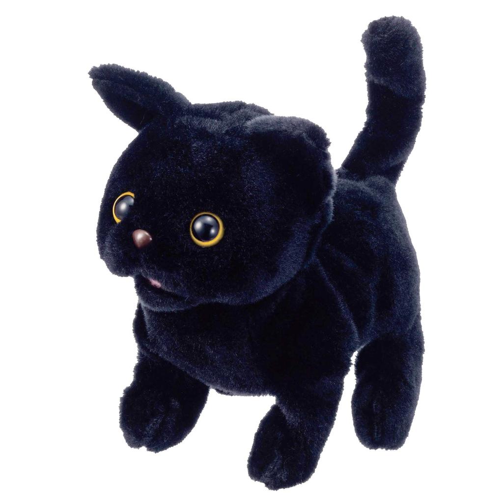 Iwaya Piccolline Tricky Cat ST Mark Age 3 and up Toy Moving Plush Toy Black Cat