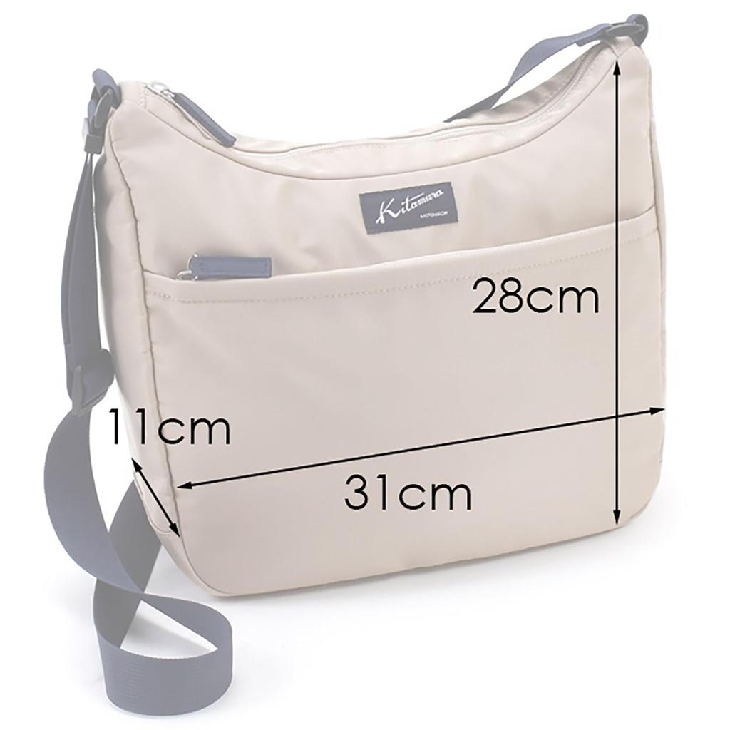 Crossbody Shoulder Bag Sand Blue 52101 [Kitamura] R-0740 Women's Beige/Dark