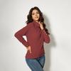 Women's Elegant High Neck Knitted Long Sleeve T-Shirt