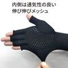 Arm Cover UV Fingerless Gloves Aquaplus Black Suitable Hand Circumference [Alphax] Women's Size 18-22cm