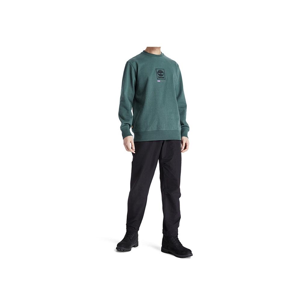 Timberland Casual Crewneck Sweatshirt Men Sweatshirt Atlantic-Green A2AJNAK1