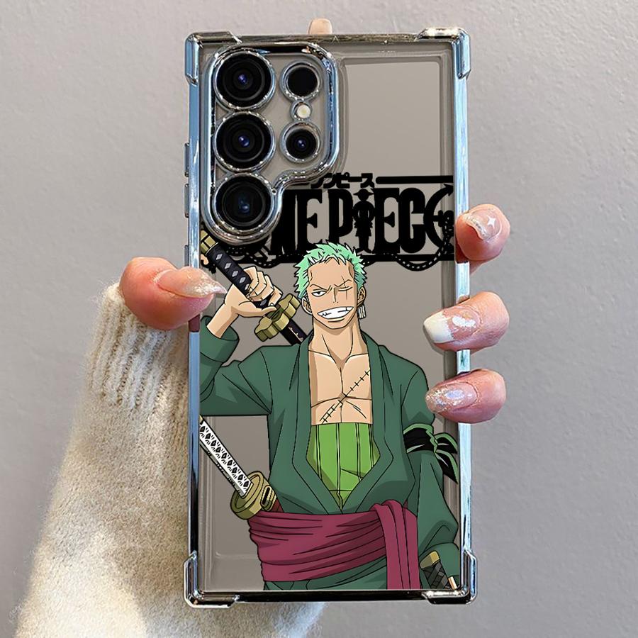 Clear Cover Case for Samsung Galaxy S21FE S25 Plus S24fe S25 Ultra S22 Ultra S20 FE S24 S24ultra S23 Anime Ones Pieces