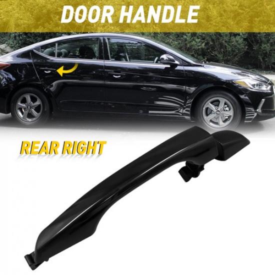Black for Hyundai Elantra 2017- Outside Right Door Rear 82662-F2040 Handle