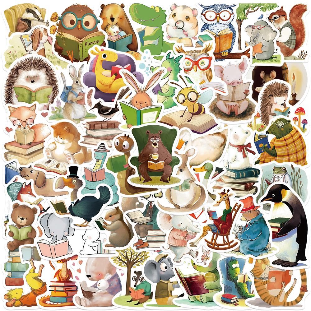 Cross-Border Cartoon Stickers: Waterproof, Creative, and Versatile for Journals, Phones, and Computers.