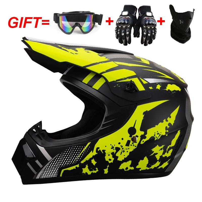 Full Face Mountain Bike Helmet Downhill Cycling Youth Adult ABS Safety Gear In 4 Storm Colors