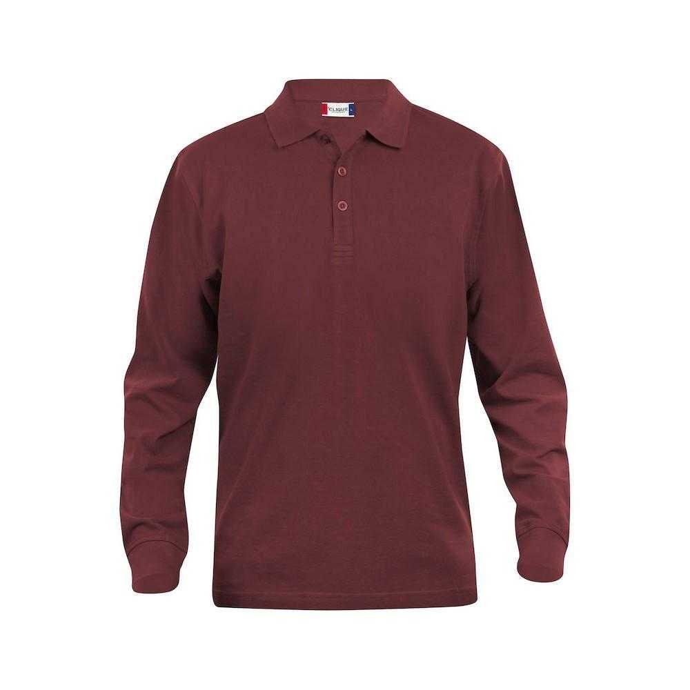 Clique Mens Classic Lincoln Long-Sleeved Polo Shirt