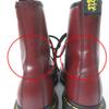 Excellent Dr.Martens Boots SMOOTH 1460 8 Holes Cherry Red Leather Women Used