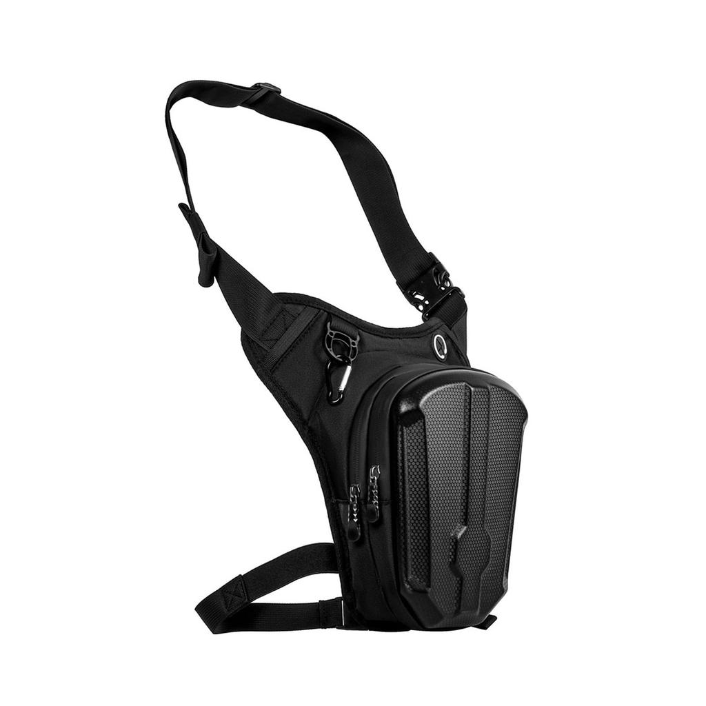 Thigh Bag Motorcycle Leg Bag Polyester Rainproof Large Capacity Multifunction for Riding Accessories Drop Leg Bag Black
