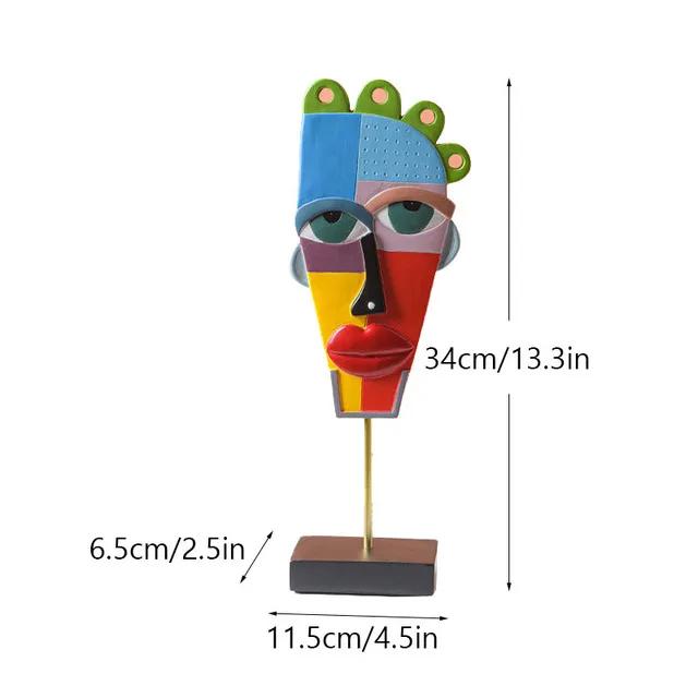 Creative European Style Crafts Bookshelf TV Bracket Decoration Handmade Sculpture Resin Abstract Sculpture Home Desk Decoration