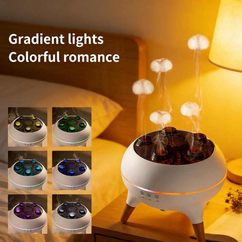 Xiaomi 250ml Dynamic Jellyfish Air Humidifier Essential Oil Diffuser with Remote Control 7 Colorful Night Lights for Bedroom