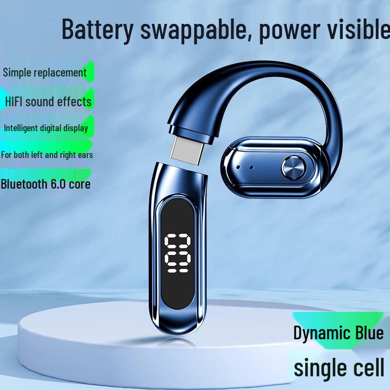 

2025 New Model Wireless Bluetooth Earphones with Instant Battery Swap & Ultra-Long Life - In-Ear Sports Bone Conduction Headphones