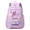 Anime 26 English Letters Printed Backpack Schoolbag for Teenager Student Girl Boy Bookbag Large Capacity Waterproof Travel Bag Gift Mochila