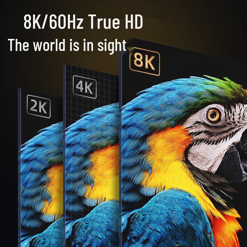 Biyaz Type-C to DP1.4 8K Adapter Cable, High-Definition Video, 165Hz/240Hz Refresh Rate.