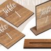 Wedding Table Numbers 1-20 with Wooden Base Wood Tables Number Signs Wooden Tables Markers for Wedding Reception