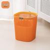Square Hollow Kitchen Trash Can with Pressure Ring