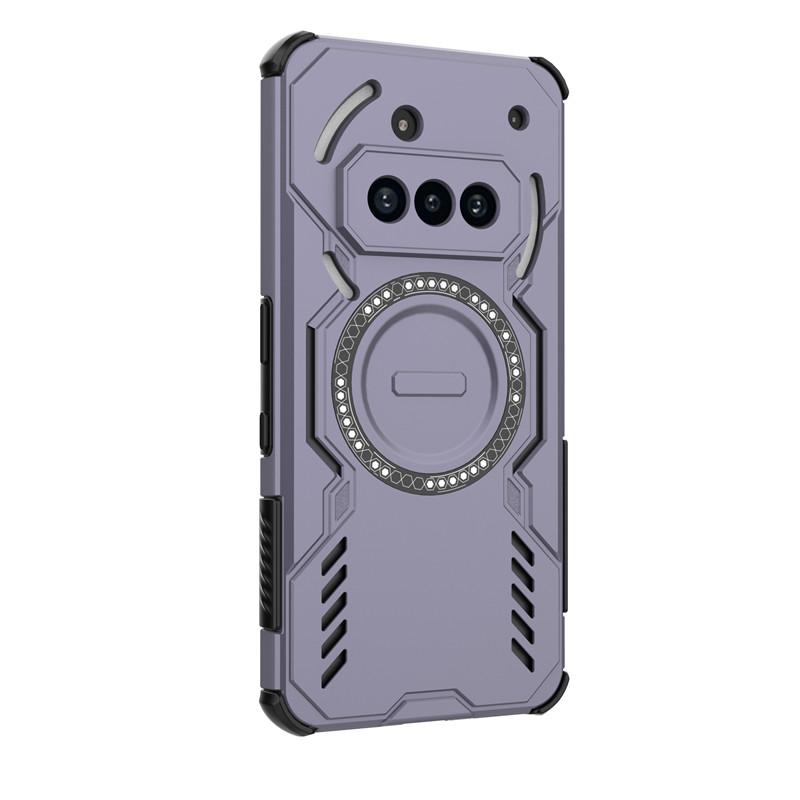 

Heat Dissipation Magnetic For Nothing Phone 3a Case Nothing Phone 3a Cover Cases Shockproof Magsafe Wireless Charge Phone Cover Nothing Phone (3a) фиолетовый