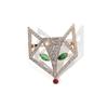 Zirconia Fox Mask Brooch: Luxury, Versatile, Elegant High-End Cardigan Pin Accessory.