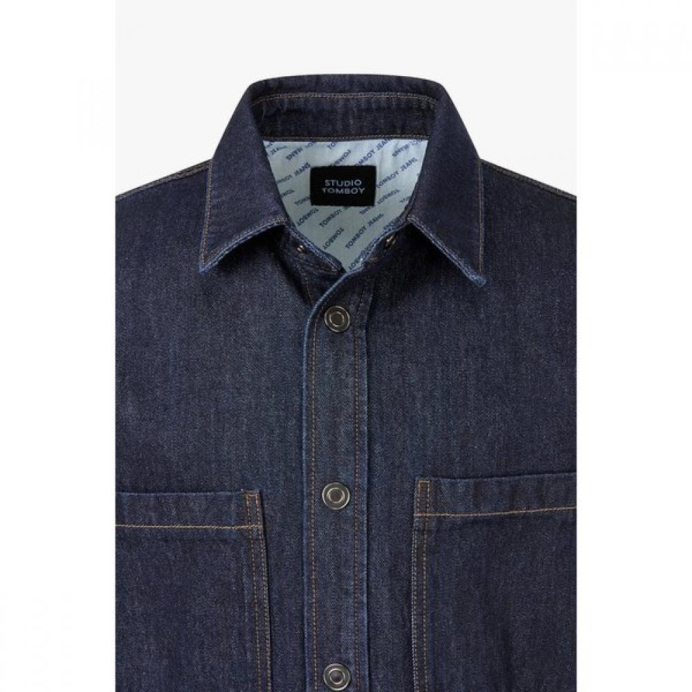 Studio Tomboy Indigo Shirt Type Denim Jumper  91m6113114 