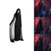 Enchanting Women's Wicked Gothic Witch Dress With Full Length Hooded Cape