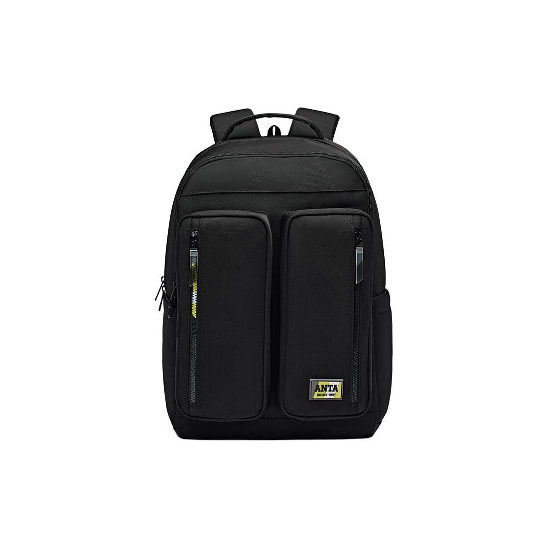 Anta Multi-Functional Commuter Large Capacity Fabric Backpack Unisex Backpack Basic-Black 192428152-1 Basic Black