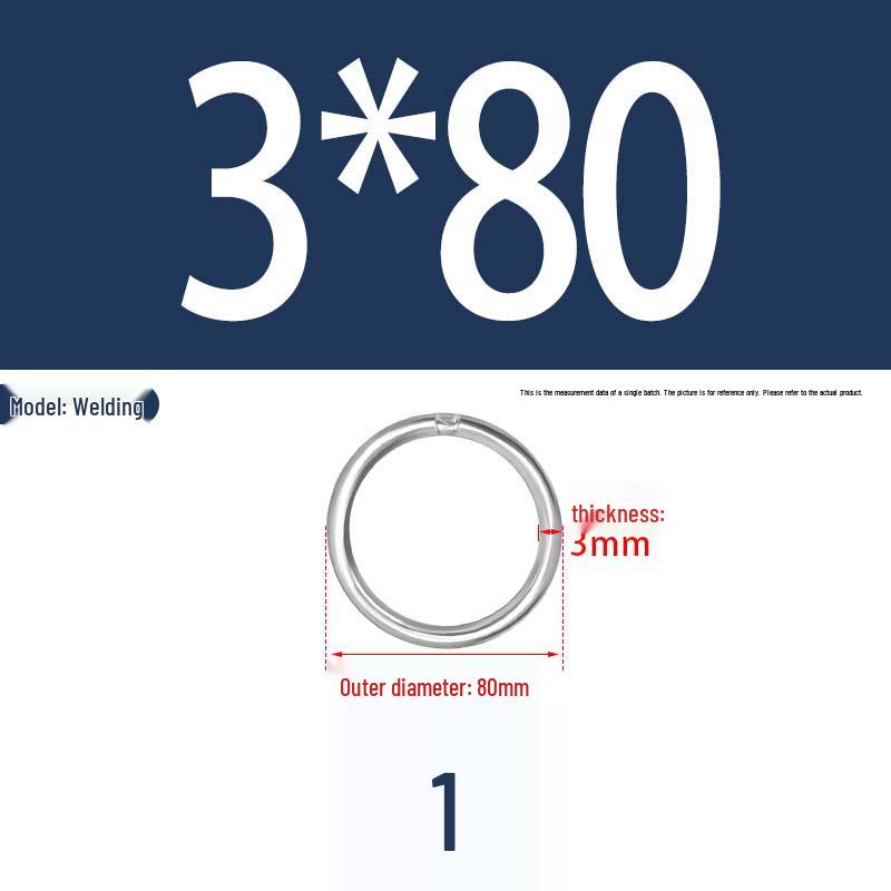 304 Stainless Steel Seamless O-Ring for Lifting and Hammock Yoga Connection