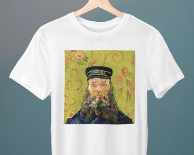 Portrait of the Postman Joseph Roulin Vincent Van Gogh Painting Unisex T-Shirt Art T-Shirt Gift for Her Gift for Him Art Lover Gift