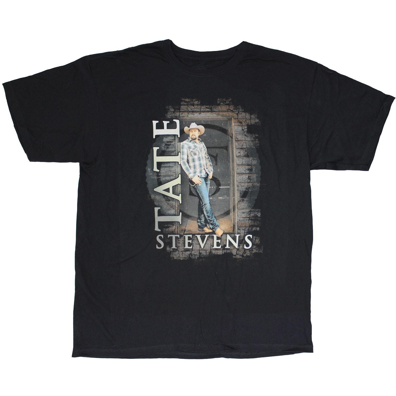 Men s Tate Stevens 2013 Tour Tee T-shirt XX-Large Black S