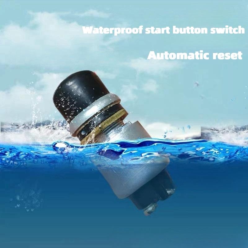 2Pcs Waterproof start button switch Car modification switch horn switch one-button start ignition switch