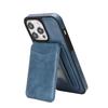 Magnetic Leather Phone Case with Card Holder for iPhone 12 - 17 Series Multi - functional Stand Shockproof Protective Cover