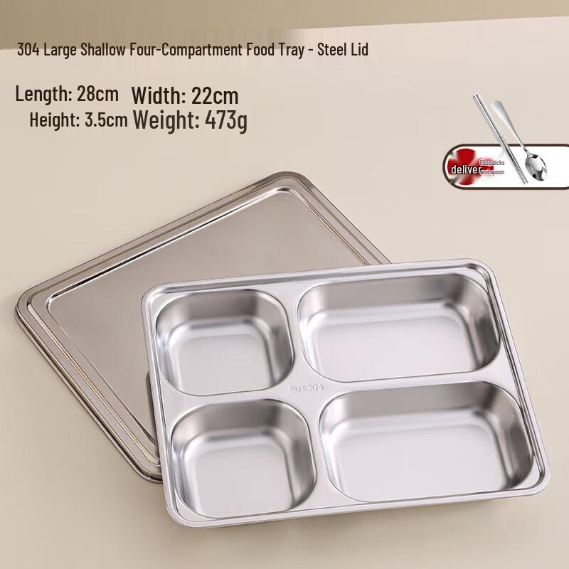 

Stainless Steel Divided Meal Tray