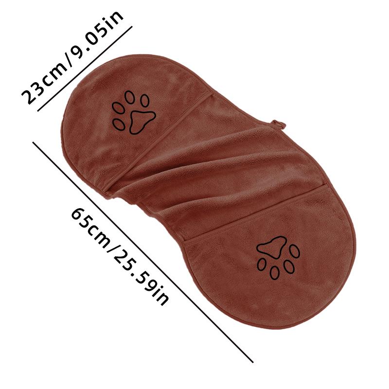 

1 ultra-fine fiber dog towel, available in multiple sizes with strong water absorption, suitable for all dogs and cats