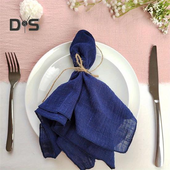 Boho gázové ubrousky, pratelné bavlněné gázové ubrousky, rustikální styl, jednobarevné ubrousky pro miminko, svatební čajový dýchánek, dekorace