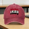 Iraq Flag Iraqi Washed Baseball Cap  Casual Sun Trucker Hat Summer Couple Women Outdoor Sport Snapback Cap