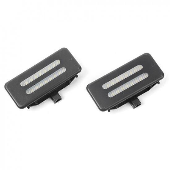 2pcs White LED Sun Visor Vanity Mirror Lights For BMW 3 5 Series X1 X3 X5 X6 E60