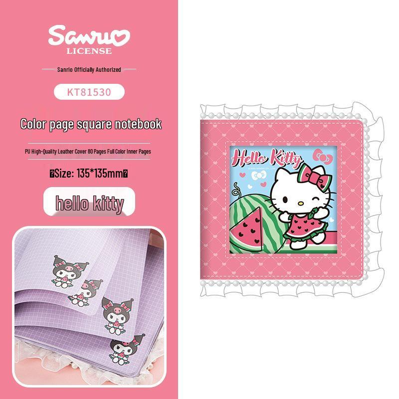 Мультяшный блокнот Sanrio - 80 листов, Милые дизайны с Почако, Куроми, Хелло Китти