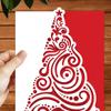 Christmas Tree Embossing Die Cuts Christmas Theme Cutting Dies for Christmas Card Making Scrapbooking DIY Album Craft
